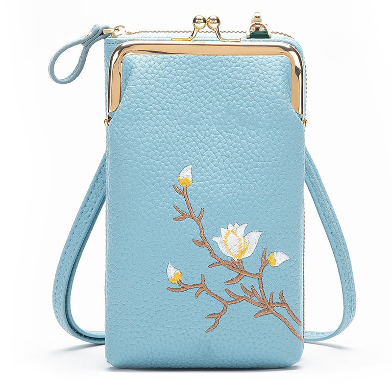 🔥Women Sling Cross-Body Wallet with Mobile Cell Phone Holder