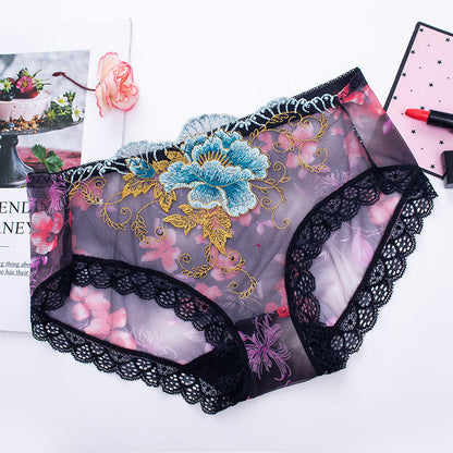 🎉Autumn Hot Sale🎉Antibacterial Cotton Panties With Lace Embroidery