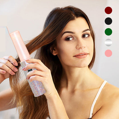 🔥50% OFF🔥 Long-Lasting Straightening & Curling Hair Iron with Gorgeous Rhinestone