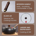 Uncoated Thick Iron Pot