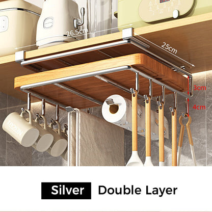 Multi-Functional Under-Cabinet Storage Rack & Pot Lid Holder