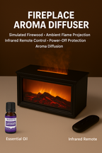 Fireplace Flame Diffuser Humidifier with Remote