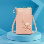 🔥Women Sling Cross-Body Wallet with Mobile Cell Phone Holder