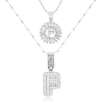 💖2 Pack - Initial Letter Pendant Necklaces