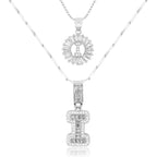 💖2 Pack - Initial Letter Pendant Necklaces