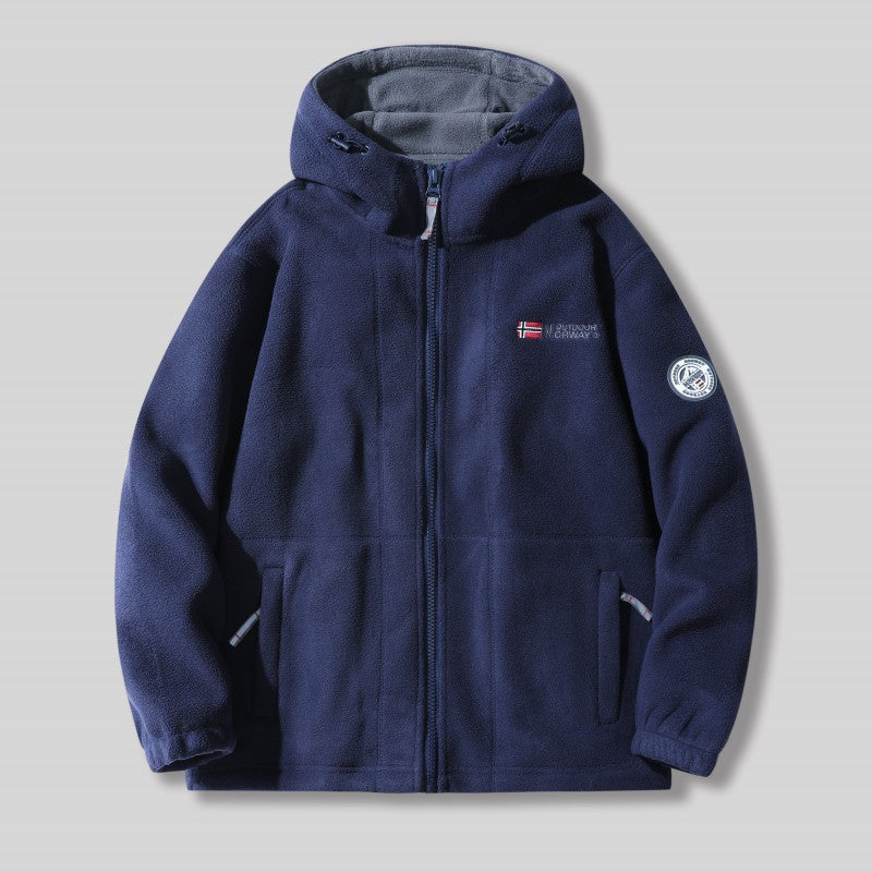 🎄Men's Double-Faced Thick Warm Hooded Jacket