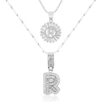 💖2 Pack - Initial Letter Pendant Necklaces