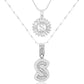 💖2 Pack - Initial Letter Pendant Necklaces