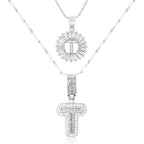 💖2 Pack - Initial Letter Pendant Necklaces