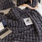 🎁Winter Toscana Reversible Blanket: Faux Rabbit Fur for Ultimate Warmth! ❄️✨
