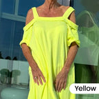 🏖️Summer Specials💃Women's Cold Shoulder Casual Maxi Dress