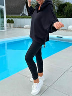 🎉Women's Two-Piece Solid Color Hooded Sweatshirt Set