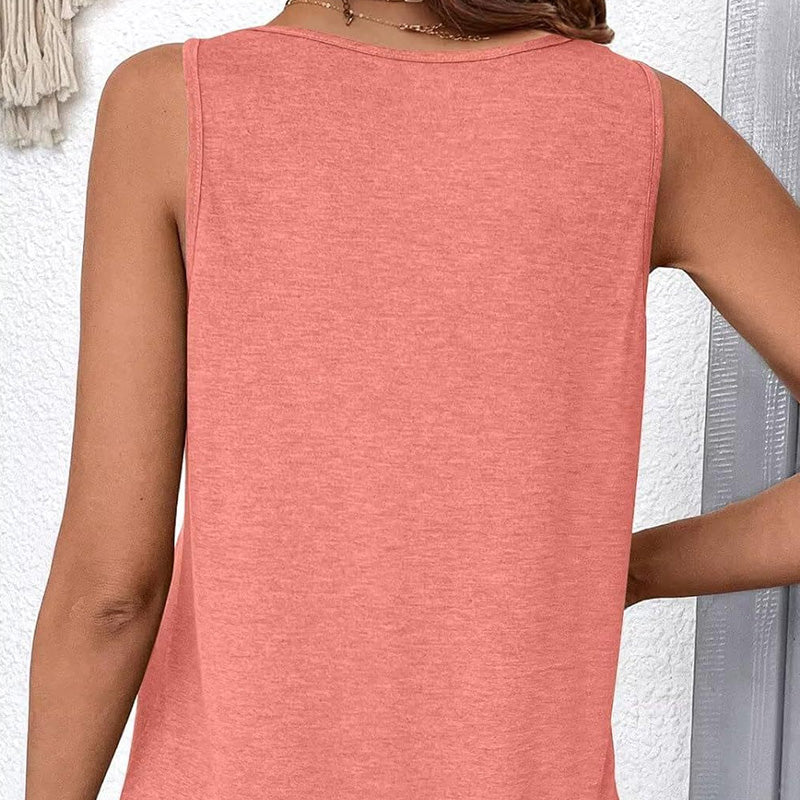 Women’s V-Neck Sleeveless Tank Top – Effortless Comfort & Chic Style! ✨👚