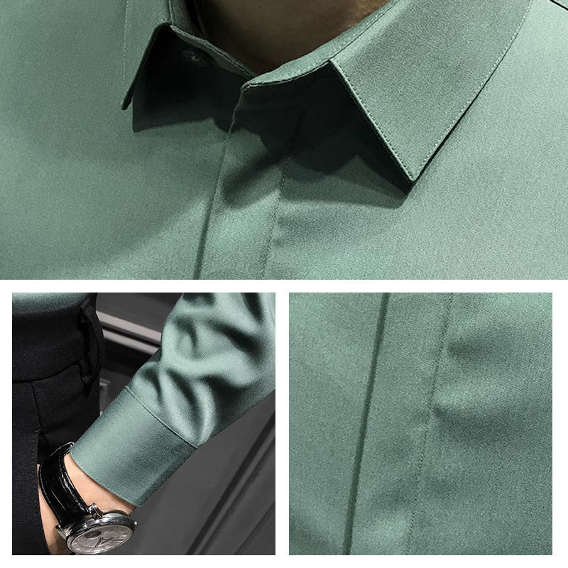 🔥Men's Wrinkle-Free Button-Down Shirt