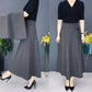 Women’s Elastic High Waisted Thick Long Skirt