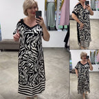 New Summer Dresses - Off-Shoulder V-Neck Fashionable Breathable Dress