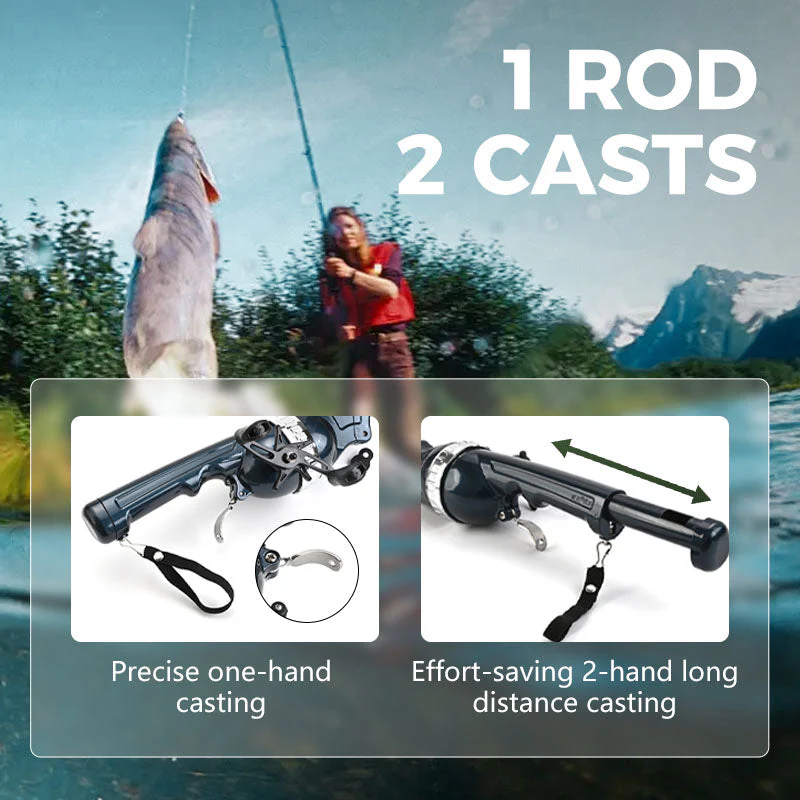 🎁Hot Sale 49% OFF⏳All-in-one Telescopic Fishing Rod Kit