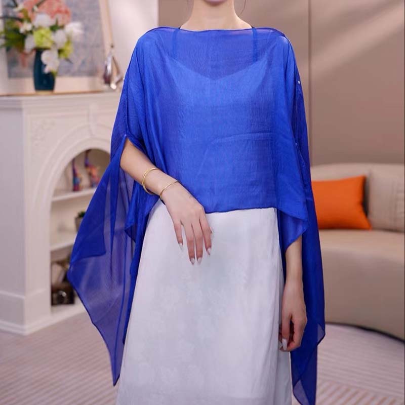 🎉Summer Hot Sale🎉Versatile Multi-Way Sheer Shawl Blouse