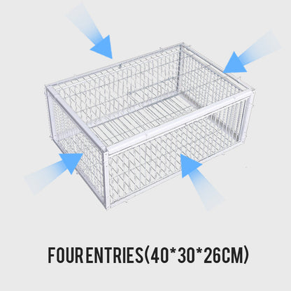 AutoTrap Bird Cage - Entry Only, No Exit, With Base