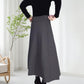 Women’s Elastic High Waisted Thick Long Skirt