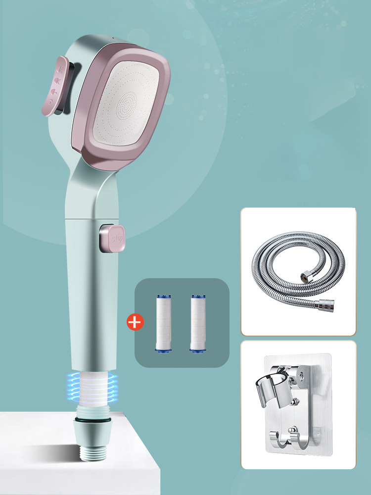 🔥50% OFF🔥4-mode Handheld Pressurized Shower Head with Pause Switch