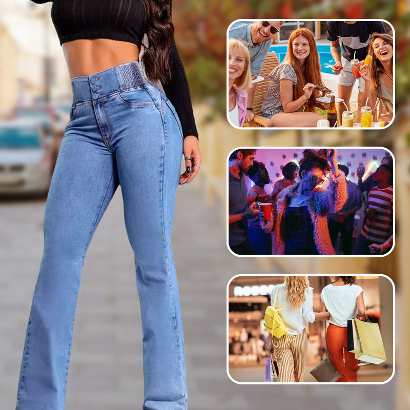 💕Spring New👖Stretch Flare Jeans With A High Waist