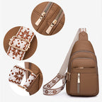🔥50% OFF🔥Women's Vintage PU Leather Chest Bag