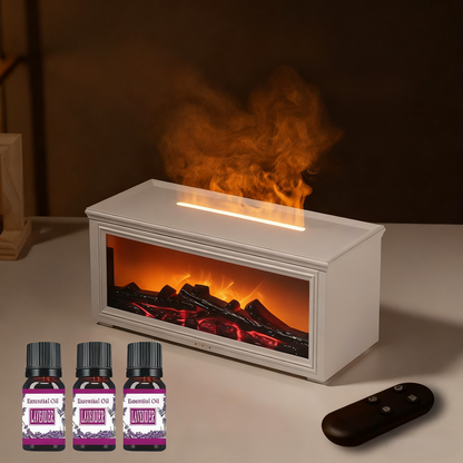 Fireplace Flame Diffuser Humidifier with Remote