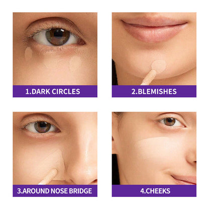 🎉Autumn Hot Sale🎉Waterproof Long-Lasting Natural Finish Concealer