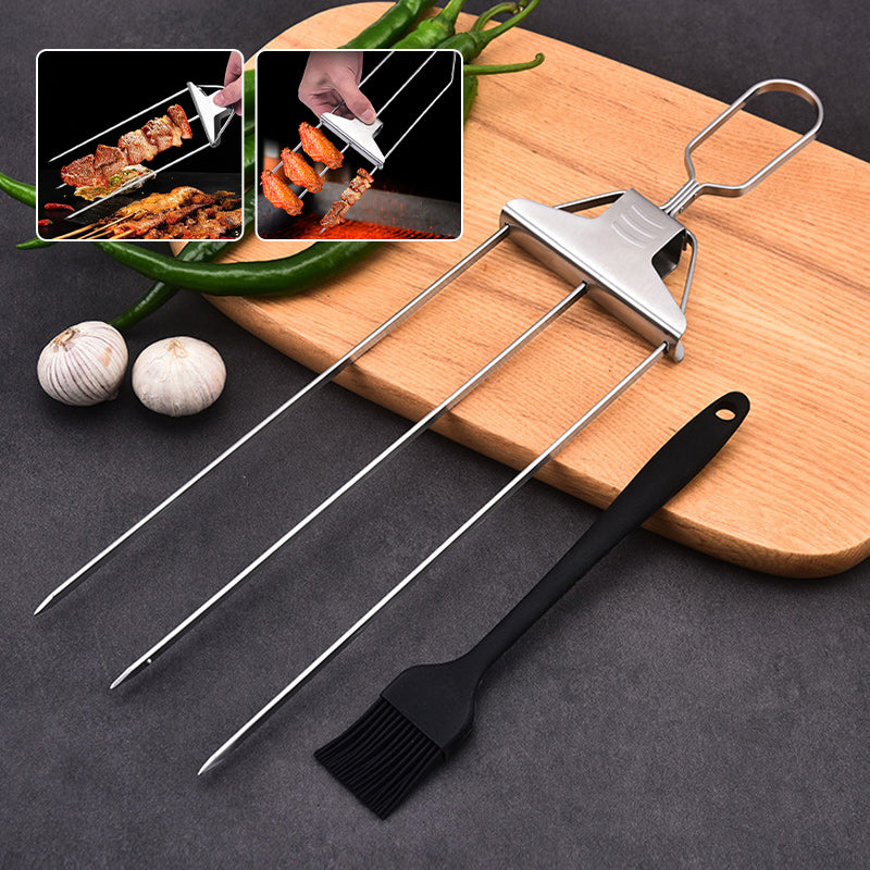 🔥Hot Sale 35% OFF🔥 3 Way Grill Skewers - GrillSavant