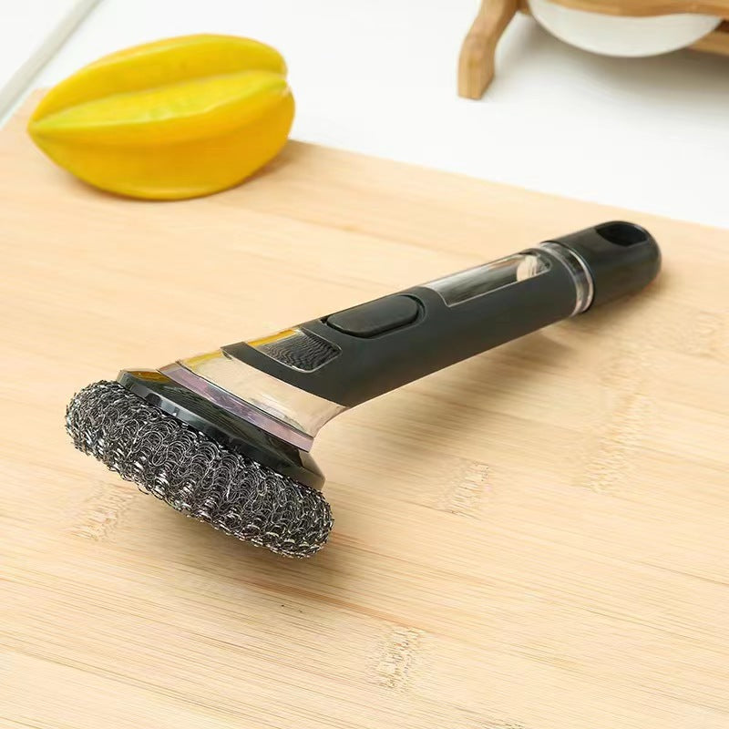 Automatic Liquid-adding Multifunctional Pot Scrubbing Brush