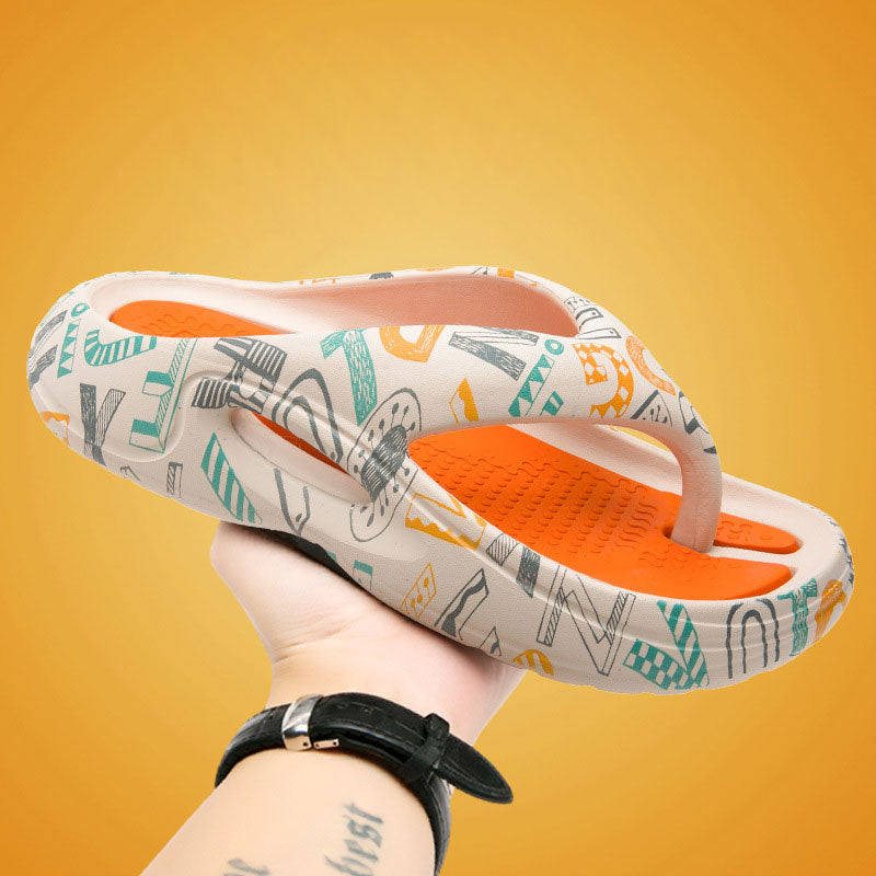 Comfortable Summer Flip Flops with Thick Soles