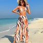 Women's Stylish 3-piece Swimsuit with Bra/ Panties/ High-slit Pants