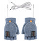 Winter USB Heated Warm Knitted Gloves