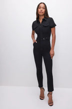 Skinny Bootcut Denim Jumpsuit