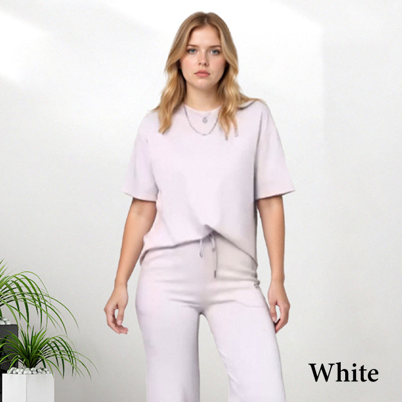 ✨Women's Chic Top & Matching Pants 2-Piece Outfit