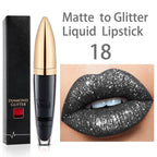 Flash Sale：Buy 1 Get 1 Free!⚡Diamond Lip Gloss Matte To Glitter Liquid Lipstick Waterproof