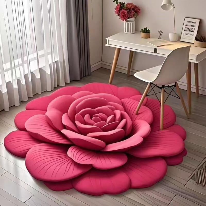 🎨Floral Plush & Diatomaceous Earth Floor Mat