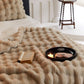 🎁Winter Toscana Reversible Blanket: Faux Rabbit Fur for Ultimate Warmth! ❄️✨