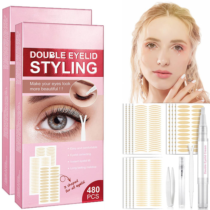 🎉Hot Sale🎉Invisible Waterproof 480PCS Double Eyelid Tape