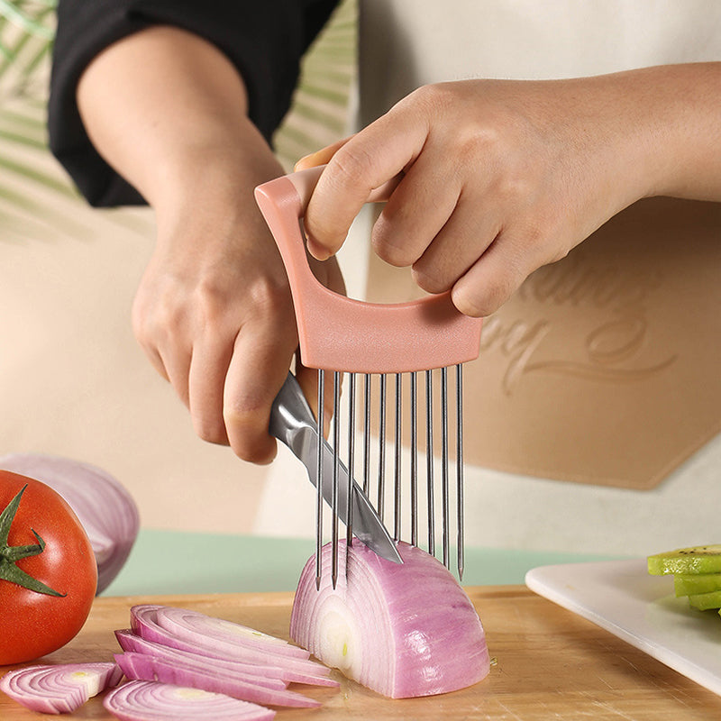 Stainless Steel Vegetables Holder for Slicing