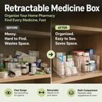 🔥 Transparent Expandable Medicine Organizer — expandable, perfect for a tidy medicine cabinet 💊🗄️