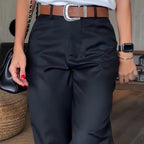 Women's High Waist Casual Straight Blazer Pants