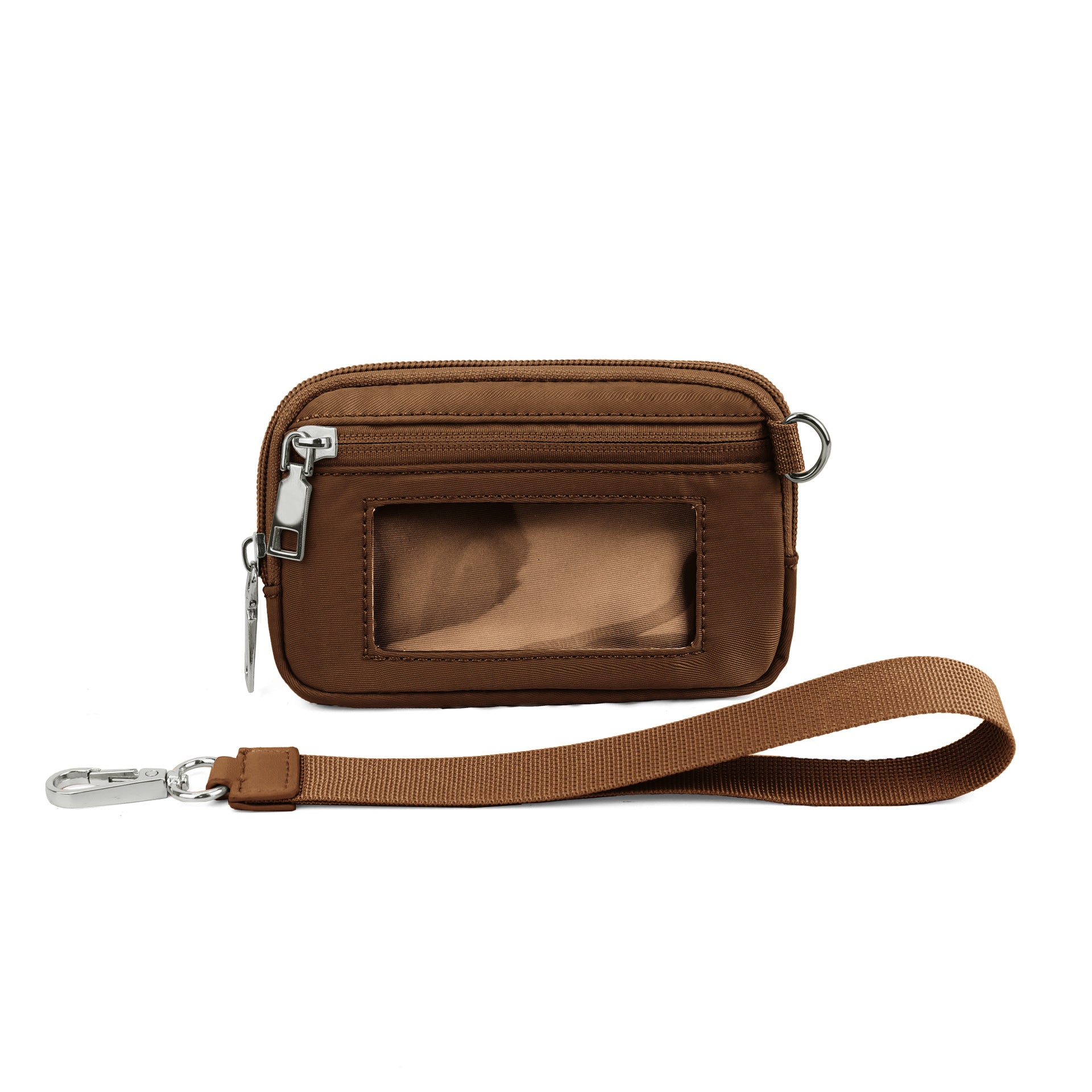 Portable Wristlet Wallet for Bank Card and Coin