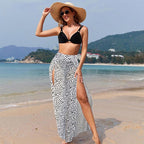 Women's Stylish 3-piece Swimsuit with Bra/ Panties/ High-slit Pants
