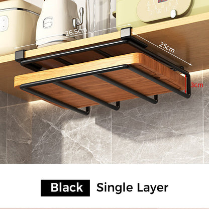 Multi-Functional Under-Cabinet Storage Rack & Pot Lid Holder