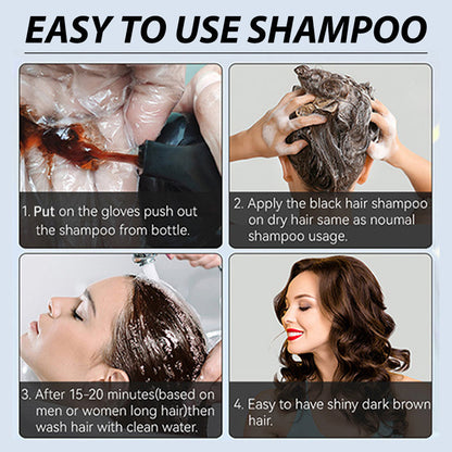 🎉Year End Sale🎉Herbal Extract Instant Hair Color Shampoo for Men & Women