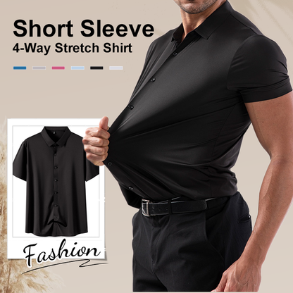 ✨ 50% OFF✨Men's Short Sleeve 4-Way Stretch Shirt