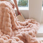 🎁Winter Toscana Reversible Blanket: Faux Rabbit Fur for Ultimate Warmth! ❄️✨