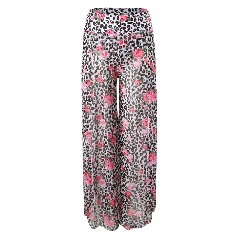 Women's Stylish 3-piece Swimsuit with Bra/ Panties/ High-slit Pants